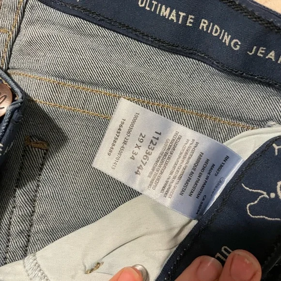 Wrangler Q-baby boot cut riding jeans 29x34 (1) - Picture 3 of 3